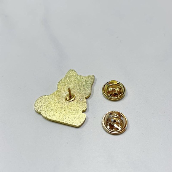 Corgi Pin Drinking Boba Corgi Enamel Pin - Picture 3 of 5